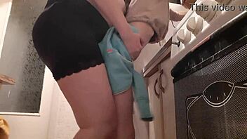 waited alone to pound big titted brunette miniskirt doggystyle orgasm