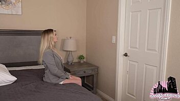 co-workers sneak bed sharing fuck fest doggystyle cowgirl cum sloppy deepthroat wet pussy tight petite tits