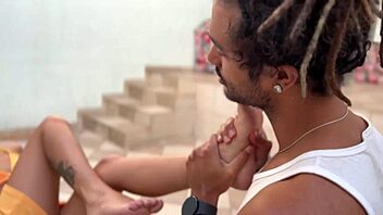 boyfriend fucks my cute feet until hot cum explodes