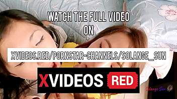 sharing boyfriend's cum with busty redhead was my first threesome kiss