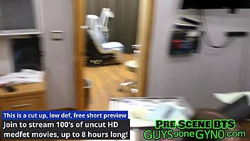 nurse tyler lynn seduces dr. canada backstage with her shaved pussy spread wide