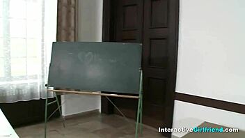 watch this interactive shaved brunette whore pound her hairless pussy with toys now