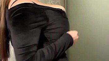 Hey Roommate, Check Out My Huge Natural Tits Naked!