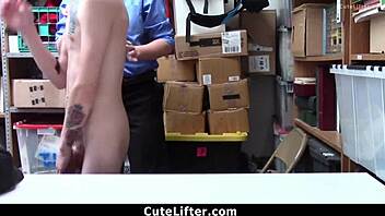 Caught Shoplifting Milf Punished In Intense Garage Domination