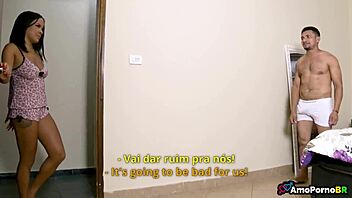 Brazilian milf craves stepmom's husband's big cock part 1