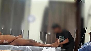 thai spa handjob explodes with hot asian massage cumshot!