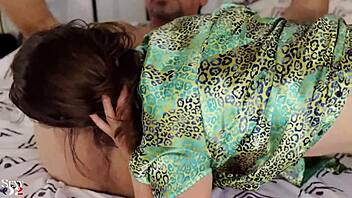 clothed satin lingerie rimjob deepthroat doggystyle pov fuck