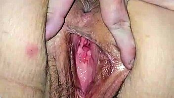 Red thong clings to big ass cheeks and pussy