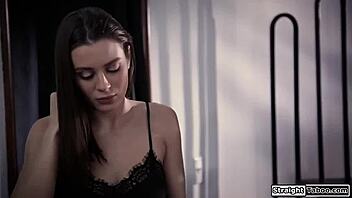 stepbro takes full control, dominating and pounding teen stepsis hard