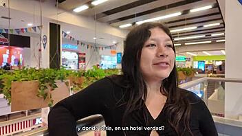 valentina's tempting encounter sparks curiosity in the mall