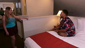 sorority babe emma shay rides bbc doggystyle in bedroom