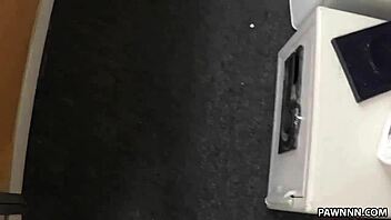 busty babe fucked hard in toilet shop