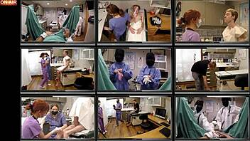 nurse tyler lynn seduces dr. canada backstage with her shaved pussy spread wide