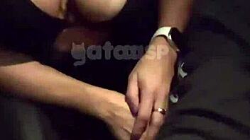 Wife Fucks Friend in Car on Street