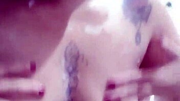 Hubby Pounds Pussy Hard and Cums on Tits