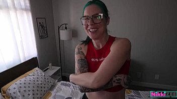 boyfriend rips spandex and owns her tight pussy rough