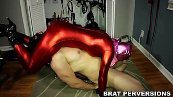 Freaky dominatrix ready for your dildo training?