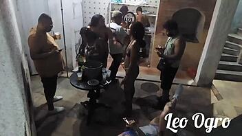 Chubby Brazilian Ebony Nana Diaba Sucks in Wild Orgy