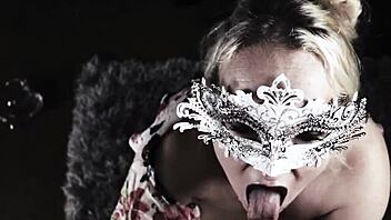 busty milf cfnm blowjob facial on big natural tits 💦😍