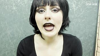 horny goth mavis dracula cosplay seduces you to fuck pink pussy cum on feet 👣💦