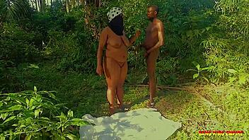 naughty ex-girlfriend fucked hard outdoors in the bushes