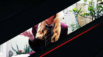 teen nurse devours patient cock with sloppy oral skills now!