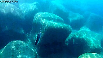 fish gulps down thick creamy cum load