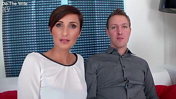 Gabrielle Gucci short hair wife huge BBC cuckold facial 😈🍆💦