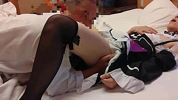 Erotic Maid Rem Cosplay Creampie Pussy Fuck Fest!