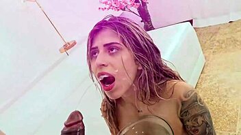 jazmine white takes cocks deep in ass pussy and mouth during dp