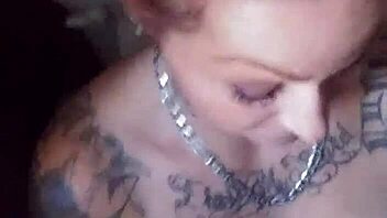 amateur asian big tits slut fucks me dry with massive cumshot on boobs