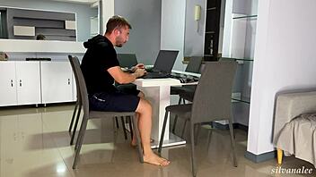 silvana lee busty milf gets hot milk from muscular friend brian evans