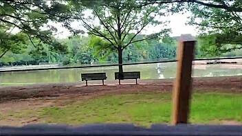 couple's outdoor milf deepthroat with ass licking