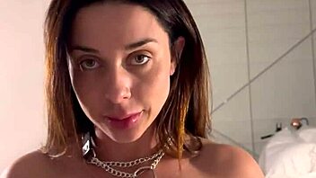 curvy brazilian big tits babe wet deepthroat pov blowjob cum in mouth homemade