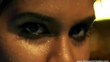 beautiful indian girl dances erotically teasing her nude body softly