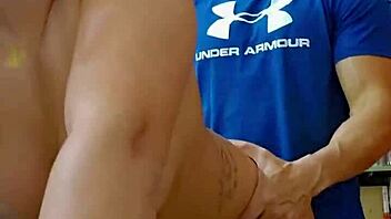 kalena mitrak sucks off mechanic swallows cum tool room