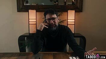 dominant husband controls ebony wife's rough sex