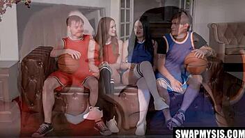 Imani and Harley Swallowed Inches Pounded Raw for Game Tickets