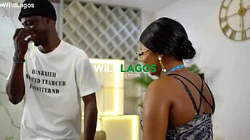 sexy african tailor bends over big ass for rough measurements