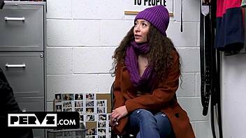 caught shoplifter teen stripped fucked by cop on christmas shoplyfter