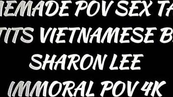 sharon lee, busty vietnamese babe bent over in paris—bang that curvy ass harder?