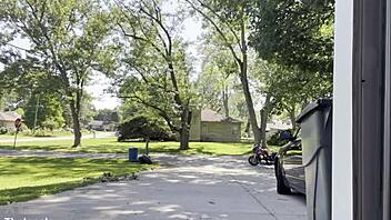 hey watch us risk public blowjob face fuck getting caught