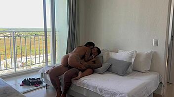 spy cam catches unexpected chubby anal creampie visitor