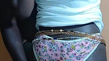 What happens when ebony 18yo sneaks into your bedroom midnight for tight pussy riding?