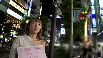 captured flashy blonde gal with kansai dialect gives sloppy bj handjob then begs creampie