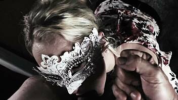 busty milf cfnm blowjob facial on big natural tits 💦😍