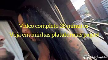 transei wildly on apartment balcony with naughty neighbor pounding my ass