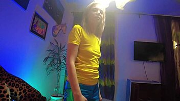 blonde teen thanks fat instructor with deepthroat pov fuck