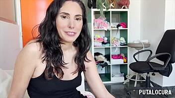 linda del sol hot spanish milf gets passionate bedroom fuck cum swallow