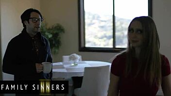 Stepdad catches sneaky teen teaches hard lesson